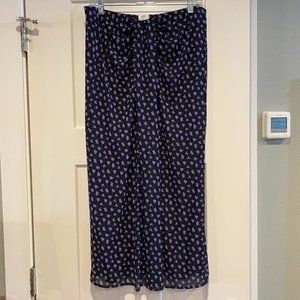Purple and Black Floral Cabi Skirt